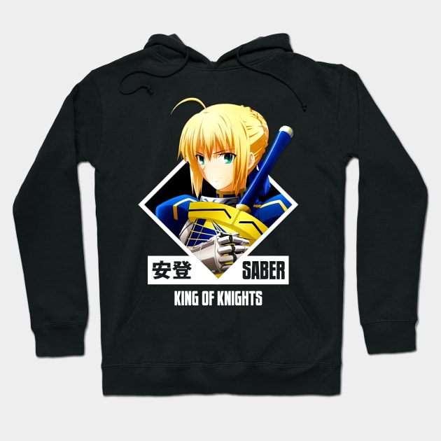 Saber the King of Kinghts - Fate Hoodie by trashcandy